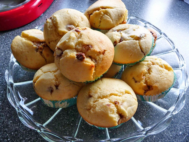 Muffins mit Kinderschokolade